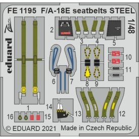 Eduard F/ A-18E seatbelts STEEL (Meng)