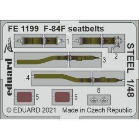 Eduard F-84F seatbelts STEEL (Kinetic Model)
