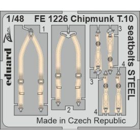 Eduard Chipmunk T.10 seatbelts STEEL (Airfix)