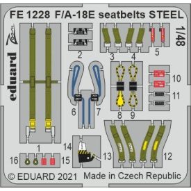 Eduard F/ A-18E seatbelts STEEL (Hobby Boss)