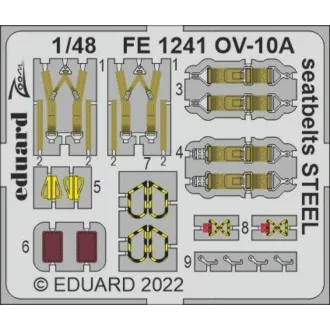 Eduard OV-10A seatbelts STEEL for ICM fotómaratás
