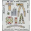 Eduard F-104S seatbelts STEEL for KINETIC fotómaratás