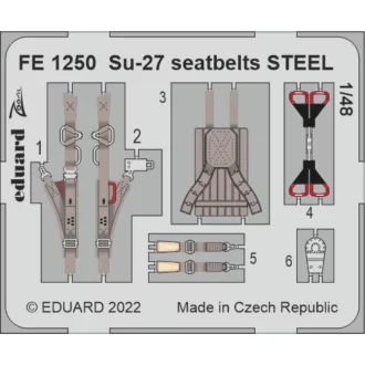   Eduard Su-27 seatbelts STEEL for GREAT WALL HOBBY fotómaratás