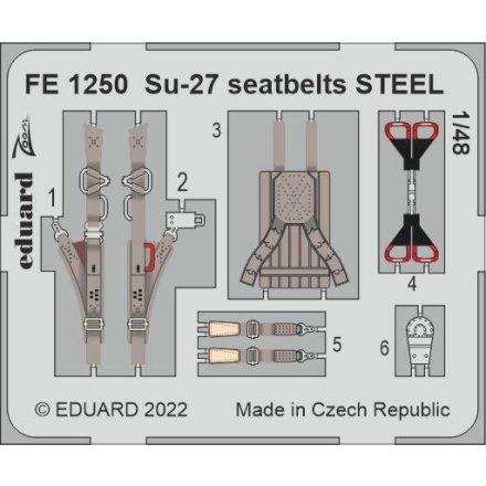 Eduard Su-27 seatbelts STEEL (Great Wall Hobby)