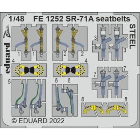 Eduard SR-71A seatbelts STEEL (Revell)