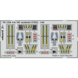 Eduard F/ A-18F seatbelts STEEL (Meng)