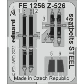 Eduard Z-526 seatbelts STEEL (Eduard)