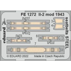 Eduard Il-2 mod. 1943 seatbelts STEEL (Zvezda)
