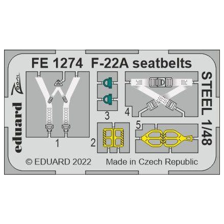 Eduard F-22A seatbelts STEEL (I Love Kits)
