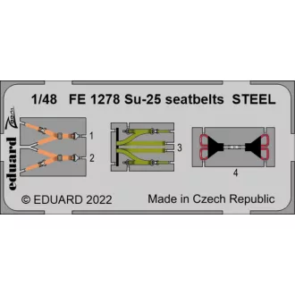 Eduard Su-25 seatbelts STEEL fotómaratás