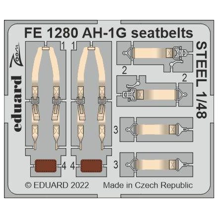 Eduard AH-1G seatbelts STEEL (Special Hobby)