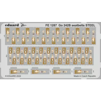 Eduard Go 242B seatbelts STEEL fotómaratás