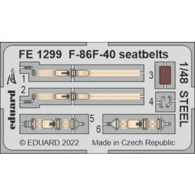 Eduard F-86F-40 seatbelts STEEL (Airfix)