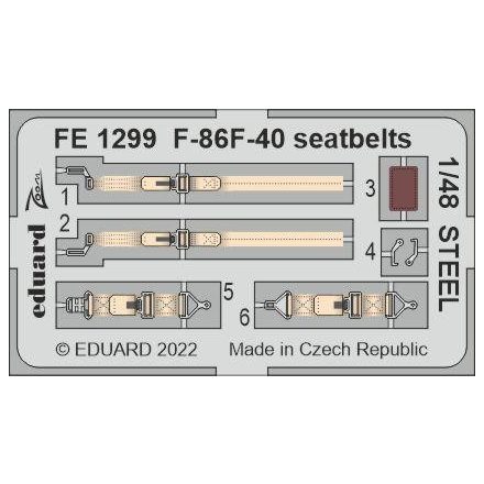Eduard F-86F-40 seatbelts STEEL (Airfix)