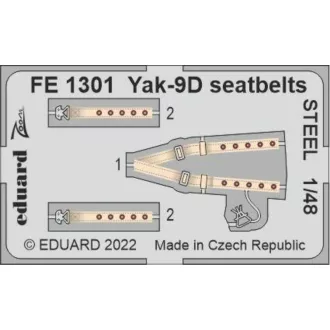 Eduard Yak-9D seatbelts STEEL fotómaratás
