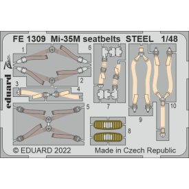 Eduard Mi-35M seatbelts STEEL (Zvezda)