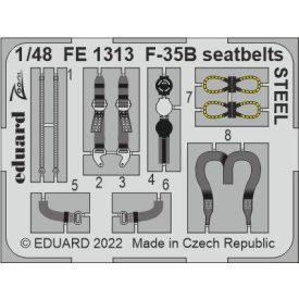 Eduard F-35B seatbelts STEEL (Italeri)