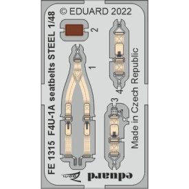Eduard F4U-1A seatbelts STEEL (Hobby Boss)