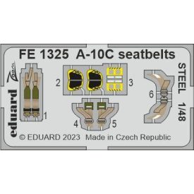 Eduard A-10C seatbelts STEEL (Hobby Boss)