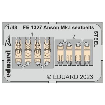 Eduard Anson Mk. I seatbelts STEEL (Airfix)