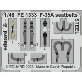 Eduard F-35A seatbelts STEEL (Tamiya)