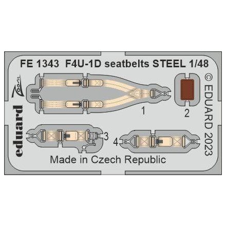 Eduard F4U-1D seatbelts STEEL (Hobby Boss)