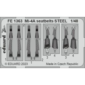 Eduard Mi-4A seatbelts STEEL (Trumpeter)