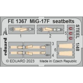 Eduard MiG-17F seatbelts STEEL (Ammo)