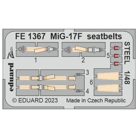 Eduard MiG-17F seatbelts STEEL (Ammo)