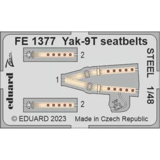 Eduard Yak-9T seatbelts STEEL ZVEZDA fotómaratás
