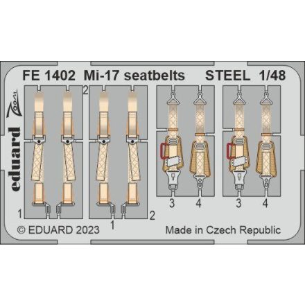 Eduard Mi-17 seatbelts STEEL (Trumpeter)