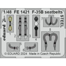 Eduard F-35B seatbelts STEEL (Tamiya)