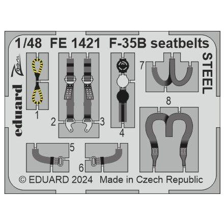 Eduard F-35B seatbelts STEEL (Tamiya)