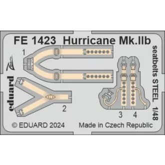   Eduard Hurricane Mk.IIb seatbelts STEEL ARMA HOBBY fotómaratás