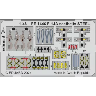 Eduard F-14A seatbelts STEEL GREAT WALL HOBBY fotómaratás