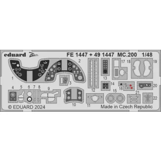 Eduard MC.200 ITALERI fotómaratás