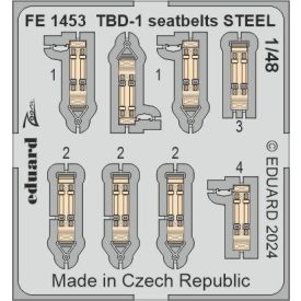 Eduard TBD-1 seatbelts STEEL (Hobby Boss)