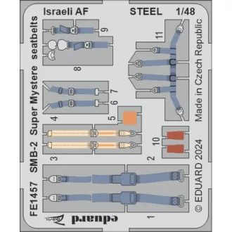   Eduard SMB-2 Super Mystere seatbelts Israeli AF STEEL fotómaratás