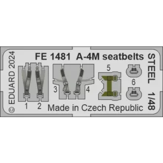 Eduard A-4M seatbelts STEEL MAGIC FACTORY fotómaratás