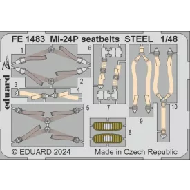 Eduard Mi-24P seatbelts STEEL (Trumpeter)