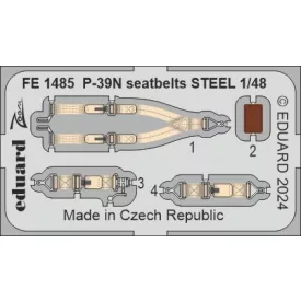 Eduard P-39N seatbelts STEEL (Arma Hobby)