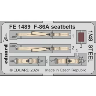 Eduard F-86A seatbelts STEEL CLEAR PROP fotómaratás