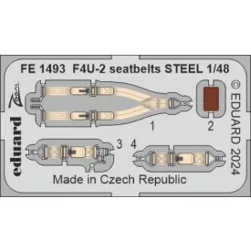 Eduard F4U-2 seatbelts STEEL (Hobby Boss)