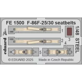Eduard F-86F-25/30 seatbelts STEEL (Airfix)