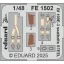 Eduard Bf 109E-3 seatbelts STEEL HOBBY BOSS fotómaratás
