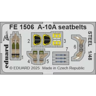 Eduard A-10A seatbelts STEEL GREAT WALL HOBBY fotómaratás