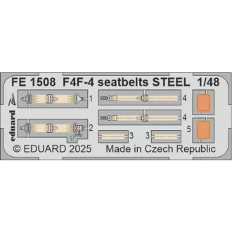 Eduard F4F-4 seatbelts STEEL ACADEMY fotómaratás