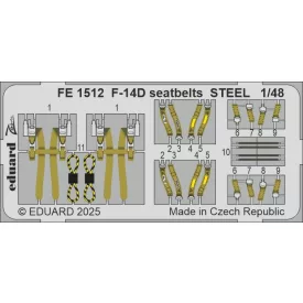 Eduard F-14D seatbelts STEEL (Great Wall Hobby)