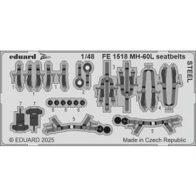 Eduard MH-60L seatbelts STEEL (ICM)