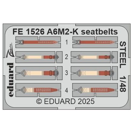 Eduard A6M2-K seatbelts STEEL (Eduard)